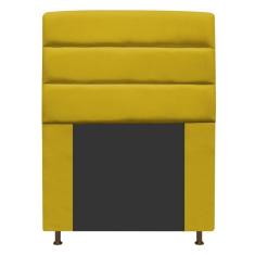 Cabeceira Estofada Turim 90cm Solteiro Amarelo Adj Decor