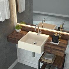 Kit Cuba Xq355 Válvula 1 Polegada Sifão Flexível Pvc Compace Bege