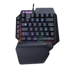 Teclado mecânico de uma mão com 35 teclas retroiluminado com RGB Blue Swit