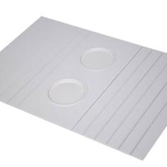 Esteirinha Bandeja Porta Copos Braço Sofá Off White