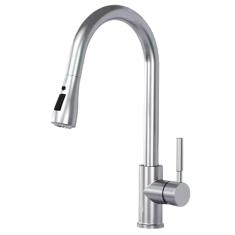 Torneira Goumet Pull Down Monocomando Bancada Cozinha Metal Escovado