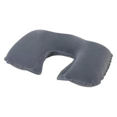 Travesseiro Inflável de Viagem Confortável Vinil Aveludado Avenli - JI