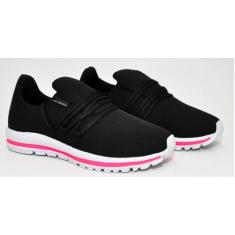 Tênis Ezesix Com Cadarço Confort Forcenekss Lig Shoes, Branco, Pink1, 