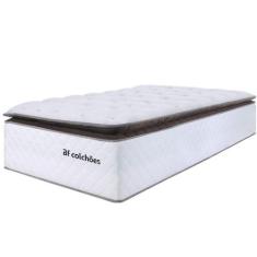 Colchão Solteiro Molas Ensacadas Alto 88x188cm Premium Sleep BF Colchõ