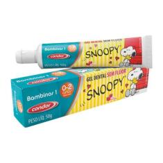 Gel dental condor s/ fluor - snoopy