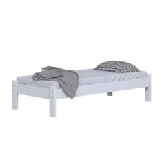 Cama turca solteiro madeira cor branco - Abs Atacadista