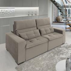 Sofá Retrátil e Reclinável 2 Lugares 220cm Essence Marrom