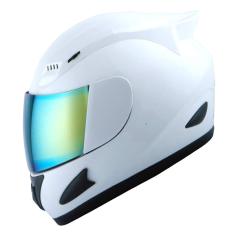 Capacete de motocicleta 1Storm Mechanic Glossy White dot Approve