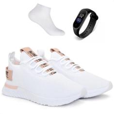 Kit Tênis para Caminhada Feminino Academia Treino Musculação BF Shoes,
