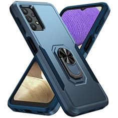 SORAKA Capa para Samsung Galaxy A32 4G com anel de apoio para os pés Capa rígida de PC Capa de TPU macio para amortecedores Capa Samsung Galaxy A32 4G Capa robusta