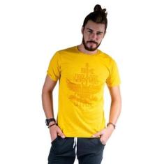 Camiseta Mister Fish Estampado Rock and Roll Masculina-Masculino