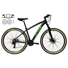 Bicicleta Aro 29 Ksw Xlt Alumínio 24v Freios a Disco hidráulicos(óleo) Suspensão Diant. Pneus Bege-Unissex
