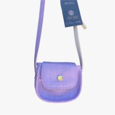 Bolsa Mini Bag Croco Verde-Feminino