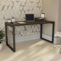 Escrivaninha Mesa Escritório Diretor Office 150cm Industrial Carvalho 