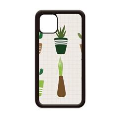 Supculentas de plantas em vaso para iPhone 12 Pro Max Capa para Apple Mini Mobile Case