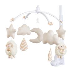 Móbile para berço musical e giratório Ovelhinha Bege