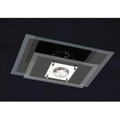 Plafon Retangular 1 Lâmpada 60W E27. Pantoja & Carmona. 135. 60. Multicor Bivolt