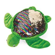 11 "Tartaruga Stuffed Animal com Salmelos Reversíveis Flipping - Cute Plush Sea Turtle
