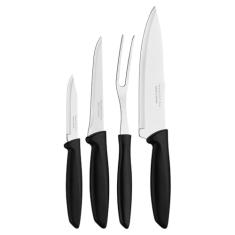 Jogo De Facas Tramontina Plenus Com Lâminas Tramontina Preta