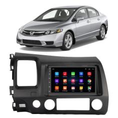 Kit Multimídia Android Civic 2007 2008 2009 2010 2011 2 Din 7 Polegada