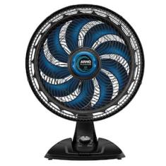 Ventilador de Mesa Arno XTREEM VE95 40cm com 9 pás e 3 velocidades e 160W - Preto / Azul