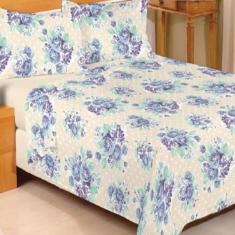 Jogo de Cama Box Lençol Casal 3 Padrão Peças Estampado em Microfibra -