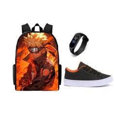 Tenis Versatil Mais Relogio Digital E Mochila Masculina Lançamento Top