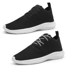 Kit 2 Tênis Feminino Leve Moderno Confortavel Caminhada Dia a Dia - EX