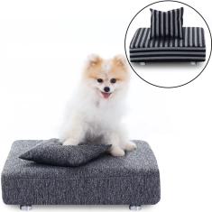 Cama Box Para Cachorro + 2 Travesseiros + 2 Capas - Caminha Pet - bf Colchões