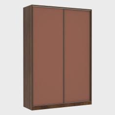 Guarda Roupa Solteiro 2 Portas de Correr 3 Gavetas Prime Plus 159 cm Luciane Móveis