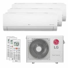 Ar Condicionado Multi Split Tri Split LG Inverter 21000 BTUs 2x7000+1x9000 Quente e Frio Branco 220V A3UW21GFAC.AWGZBR1