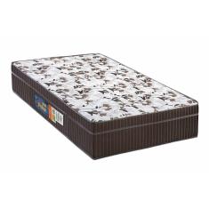 Colchão Solteiro Espuma D45 Pérola Euro Pillow Brown (88x188x24) - Polar