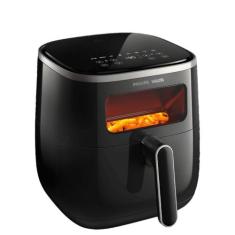 Fritadeira Airfryer Philips Walita 5,6L C/ Visor - 1700W, Preto, 110V