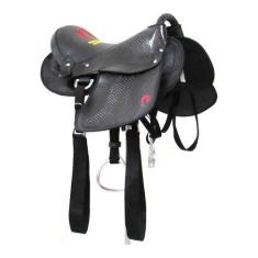 Sela Australiana Preta Do Mangalarga Completa 16 Polegadas Cavalgada -