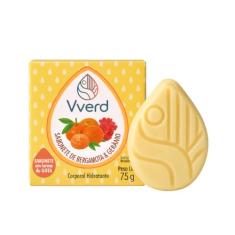 Sabonete Natural em Barra Bergamota e Gerânio Vverd Vegano, Sem Sulfatos, Limpeza Suave e Refrescante para Todos os Tipos de Pele 75g