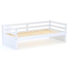 Cama Solteiro Eco Madeira Maciça Branco