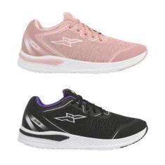 Kit 2 Pares Tênis Feminino FXB Esportivo Original Academia Caminhada-Feminino