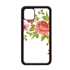 Capa com estampa de rosas vermelhas de flores para iPhone 12 Pro Max para Apple Mini Mobile Case Shell