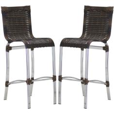 2 Banquetas Alta Haiti em Alumínio para Cozinha Bar Edícula