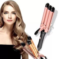 Cacheador Modelador Cachos Triondas Ondulador 25Mm, Bivolt