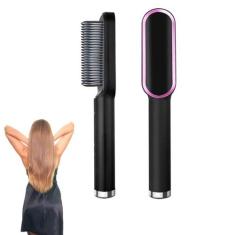 Escova 3 em 1 Secadora Alisa Cabelo Rápido Turbo 110/220v Bivolt - LAU