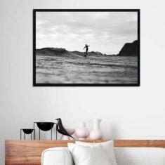 Quadro Decorativo Fotografia Surfista 45x34cm - Quadros On-line, Madei