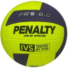 Bola Volei Penalty 8.0 Pro, Verde limão e Azul