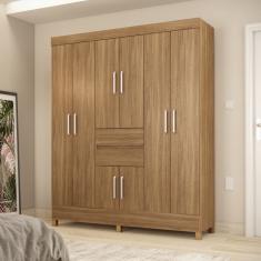 Guarda Roupa Casal 8 Portas 2 Gavetas Munique Demóbile