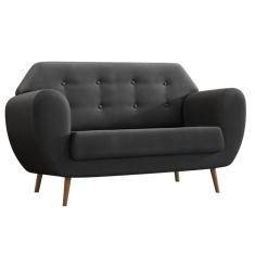 Sofá 2 Lugares Beegees Velosuede Grafite