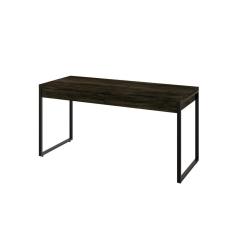 Mesa Kuadra Diretor 150x60x75cm C-02 Gavetas Carvalho Dark - Est.preta Carvalho Dark - Est.preta