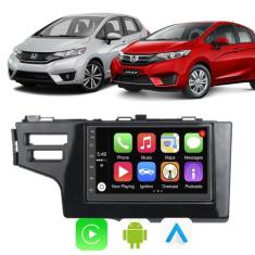 Kit Multimidia Honda Fit WRV 2015 16 17 18 19 20 2021 7" Android Auto 
