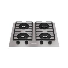 Cooktop Mueller 4 Bocas Alumínio Com Grade Dupla Bivolt MCG4BL
