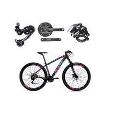 Bicicleta Aro 29 Ksw Xlt Alumínio Câmbio Traseiro Shimano Deore e Altus 27v Hidráulico Garfo Trava-Unissex