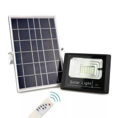 Refletor Solar Luminaria 25w holofote kit Placa Sensor Energia led